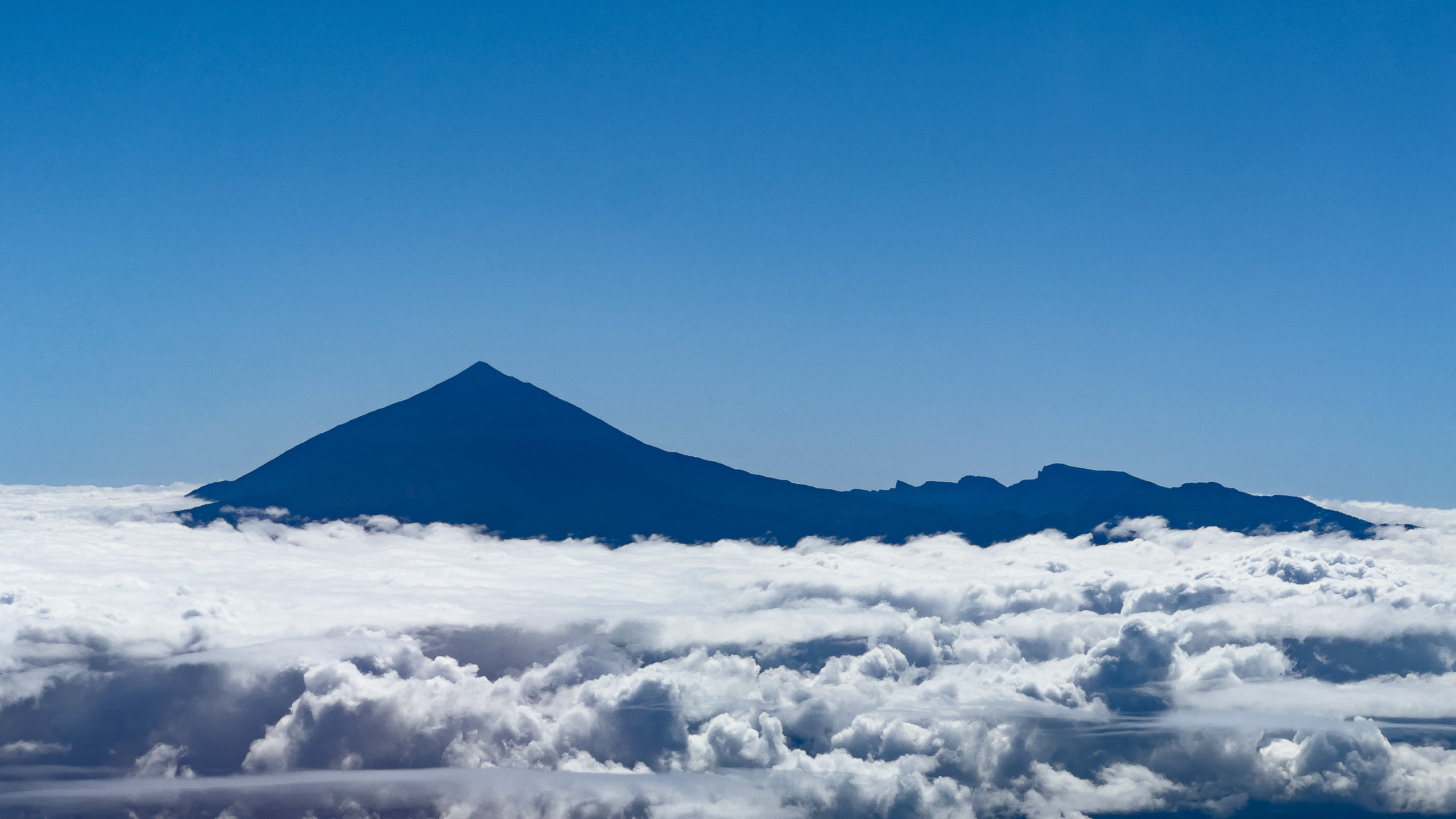 Pico del Teide photographed from an aircraft, Teneriffe